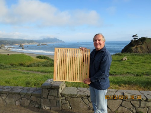 There are 17 top bars where the bees will build their comb.