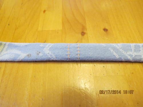 Fold that in half to one inch (2.54 cm)