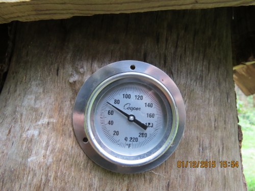 January 12.....Temp drops to 70F (21C)  18 degrees in two days?  What's going on?