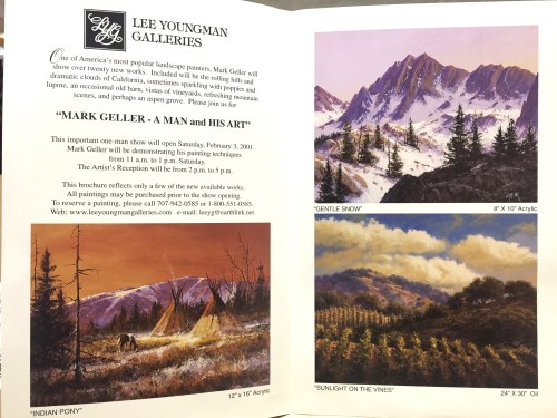 I ran most of these art gallery invitations about 20 years ago.  I wondered if I should get permission to post them, so I emailed Lee Youngman.  Her reply came back right away..."No problem, Pat... we did a lot of good business together!  Hope all continues well with you. Lee Youngman